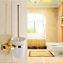 Toilet Brush Holder, 1 pc Neoclassical Brass Toilet Brush Holder Bathroom