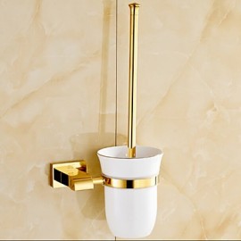 Toilet Brush Holder, 1 pc Neoclassical Brass Toilet Brush Holder Bathroom