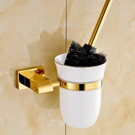 Toilet Brush Holder, 1 pc Neoclassical Brass Toilet Brush Holder Bathroom