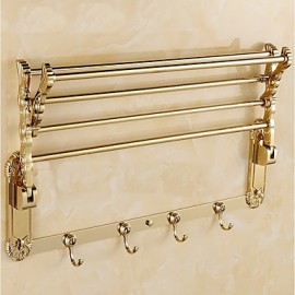 Towel Bars, Multifunction Modern Metal Bathroom Shelf Wall Mounted