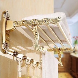 Towel Bars, Multifunction Modern Metal Bathroom Shelf Wall Mounted