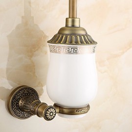 Toilet Brush Holder, 1 pc Antique Brass Toilet Brush Holder Bathroom