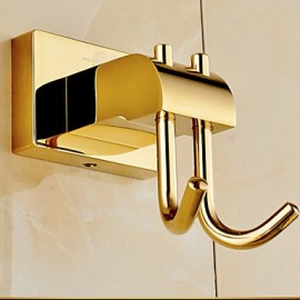 Robe Hooks, 1 pc Contemporary Brass Robe Hook Bathroom