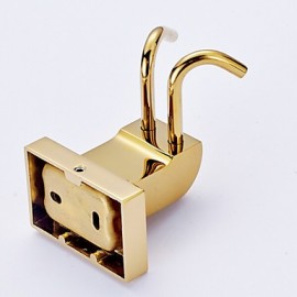 Robe Hooks, 1 pc Contemporary Brass Robe Hook Bathroom