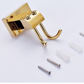 Robe Hooks, 1 pc Contemporary Brass Robe Hook Bathroom