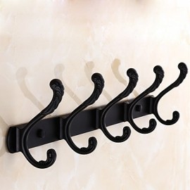 Robe Hooks, 1pc High Quality Contemporary Aluminum Robe Hook Bathroom Other Tools Wall Mounted