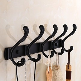 Robe Hooks, 1pc High Quality Contemporary Aluminum Robe Hook Bathroom Other Tools Wall Mounted