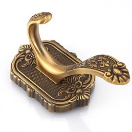 Robe Hooks, Multifunction Antique Brass Robe Hook Wall Mounted