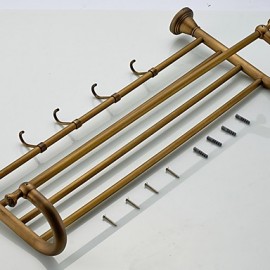 Towel Bars, 1 pc Antique Brass Bathroom Shelf Bathroom