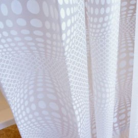 Shower Curtains Neoclassical PEVA Polka Dot Machine Made