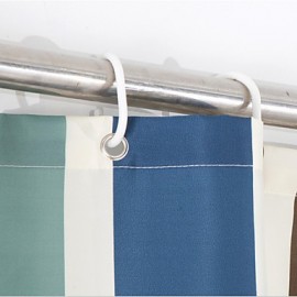 Shower Curtains Neoclassical Polyester Stripe Machine Made