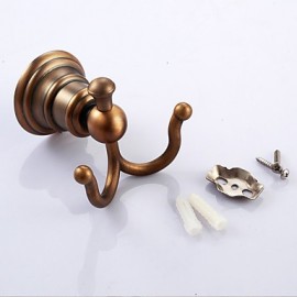 Robe Hooks, 1 pc Antique Brass Robe Hook Bathroom