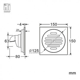 Drains, 1 pc Modern Brass Drain Bathroom