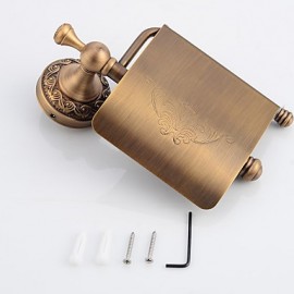 Toilet Paper Holders, 1 pc Antique Brass Toilet Paper Holder Bathroom