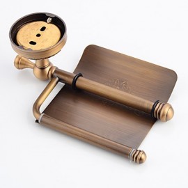 Toilet Paper Holders, 1 pc Antique Brass Toilet Paper Holder Bathroom