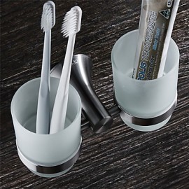 Toothbrush Holder, 1 pc Modern Stainless Steel Toothbrush Holder Bathroom