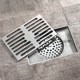 Drains, Thick Modern Brass Drain For Home Floor Mounted