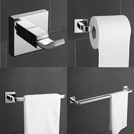 Bathroom Accessory Set, High Quality Contemporary Brass Bathroom Accessory Set Wall Mounted