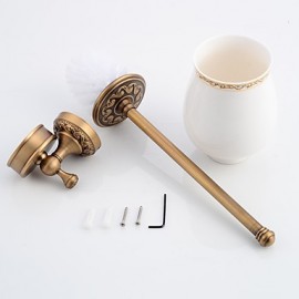 Toilet Brush Holder, 1 pc Antique Brass Toilet Brush Holder Bathroom