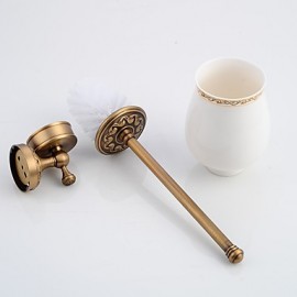 Toilet Brush Holder, 1 pc Antique Brass Toilet Brush Holder Bathroom