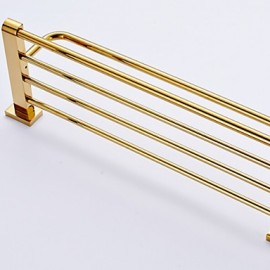 Towel Bars, 1 pc Contemporary Brass Bathroom Shelf Bathroom