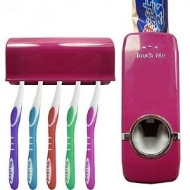 Bathroom Gadgets, 1pc Multi-function Removable Modern Plastic Toothbrush Holder Wall Mounted