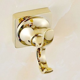 Robe Hooks, 1 pc Contemporary Brass Robe Hook Bathroom