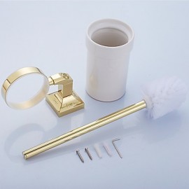 Towel Bars, 1 pc Antique Brass Toilet Brush Holder Bathroom