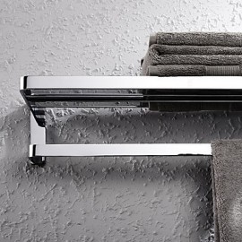 Towel Bars, 1pc High Quality Contemporary Brass Bathroom Shelf