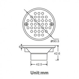 Drains, 1 pc Modern Brass Drain Bathroom