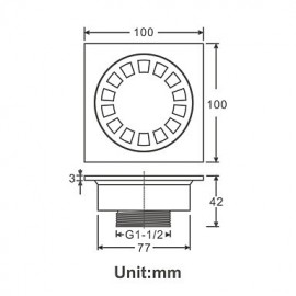 Drains, 1 pc Modern Brass Drain Bathroom