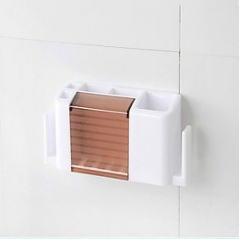 Toothbrush Holder, 1 pc Modern PC Toothbrush Holder Bathroom