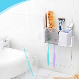 Toothbrush Holder, 1 pc Modern PC Toothbrush Holder Bathroom