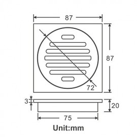 Drains, 1 pc Modern Brass Drain Bathroom