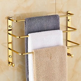 Towel Bars, 1 pc Contemporary Brass Towel Bar Bathroom