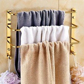 Towel Bars, 1 pc Contemporary Brass Towel Bar Bathroom