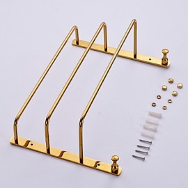 Towel Bars, 1 pc Contemporary Brass Towel Bar Bathroom