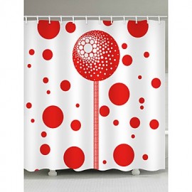 Shower Curtains & Hooks Contemporary Polyester Geometric Machine Made Waterproof