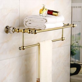 Towel Bars, 1 pc Modern Brass Bathroom Shelf Bathroom