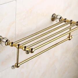 Towel Bars, 1 pc Modern Brass Bathroom Shelf Bathroom