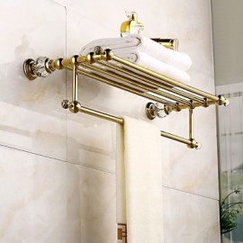 Towel Bars, 1 pc Modern Brass Bathroom Shelf Bathroom