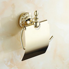 Bathroom Products, 1 pc Neoclassical Brass Toilet Paper Holder Bathroom