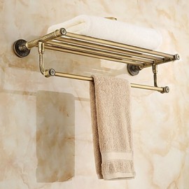 Towel Bars, 1 pc Antique Brass Bathroom Shelf Bathroom