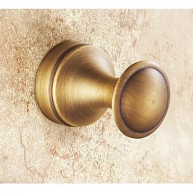 Robe Hooks, 1 pc Country Brass Robe Hook Bathroom