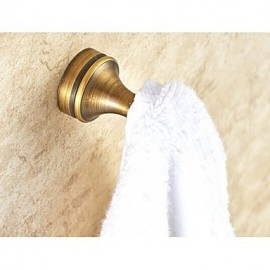 Robe Hooks, 1 pc Country Brass Robe Hook Bathroom