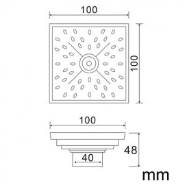 Drains, 1pc Removable Antique Brass Drain