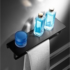 Towel Bars, 1pc High Quality Modern Metal Bathroom Shelf Wall Mounted