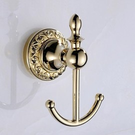 Robe Hooks, 1 pc Contemporary Brass Robe Hook Bathroom