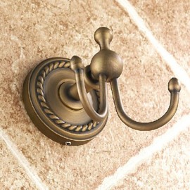 Bathroom Products, 1 pc Antique Brass Robe Hook Bathroom