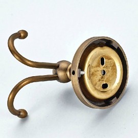 Bathroom Products, 1 pc Antique Brass Robe Hook Bathroom